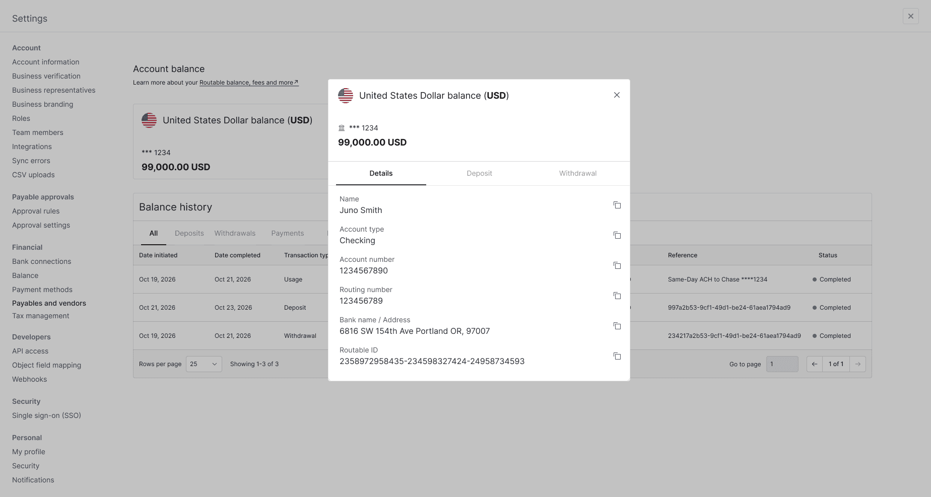 Approval Settings Grey Background