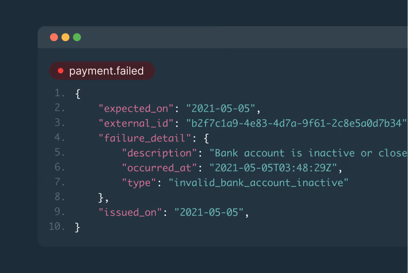 Failed Payment